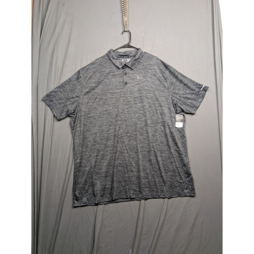 Xersion Men's Gray Polo Short‎ Sleeve Size 4XLT